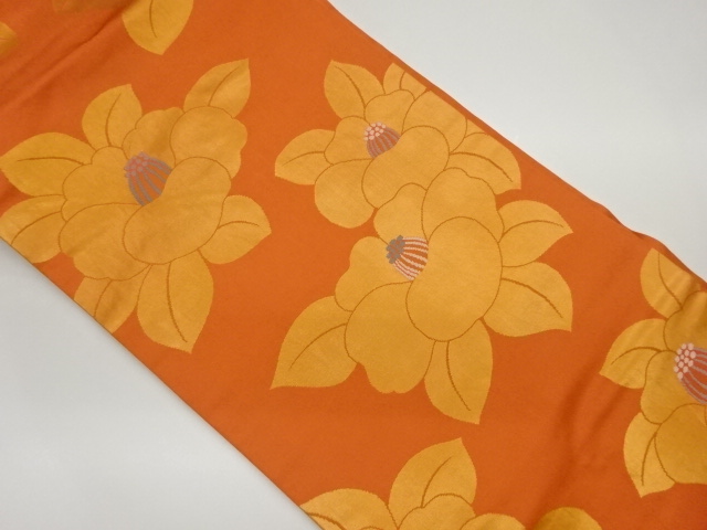 花々模様織出し名古屋帯